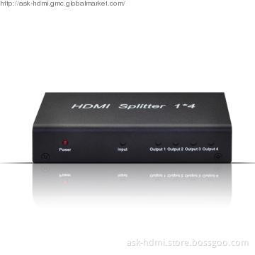 Mini HDMI Splitter 1input 4 output  Support 3D HDTV